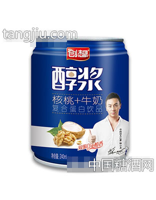 創(chuàng)想醇漿核桃+牛奶復(fù)合蛋白飲品240ml