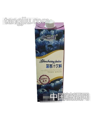 眾品鍵藍莓汁飲料1.5L