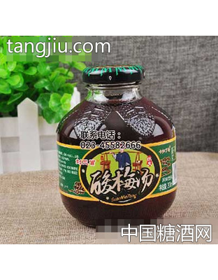 劉三冒酸梅湯玻璃瓶300Ml