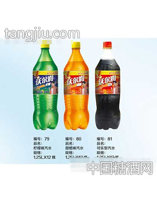 果多多檸檬、甜橙、可樂(lè)味汽水1.25L×12瓶