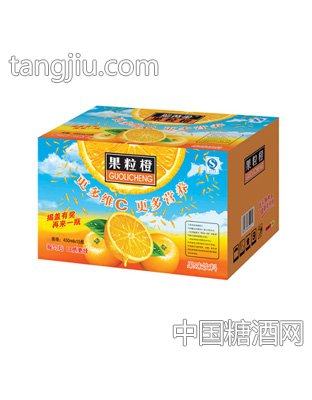 小花牛果粒橙450ml×15瓶