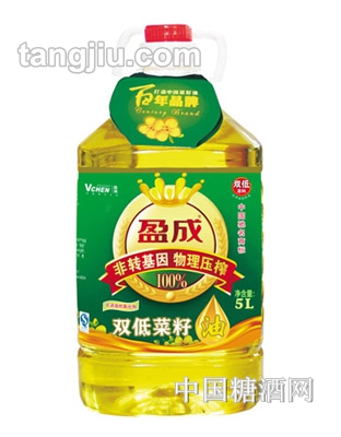 盈成雙低菜籽油99%5L