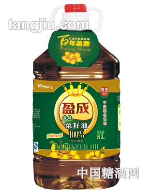 盈成99%雙低原味菜籽油5L