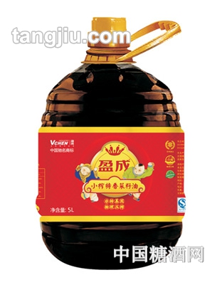 盈成小榨特香菜籽油5L