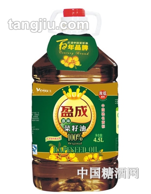 盈成99%雙低原味菜籽油4.5L