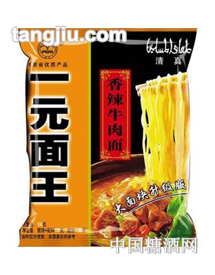 翔波一元面王香辣牛肉面102g