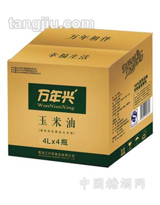 萬(wàn)年興玉米油4L紙箱