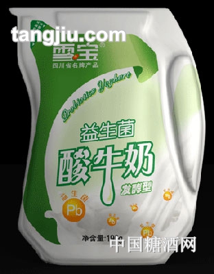 雪寶愛(ài)殼包活性乳酸菌酸牛奶190g