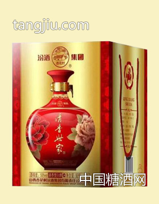 汾酒清香世家紅壇（金卡深壓紋）