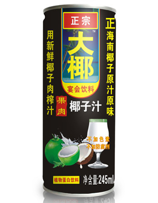 大椰生榨果肉椰子汁245ml