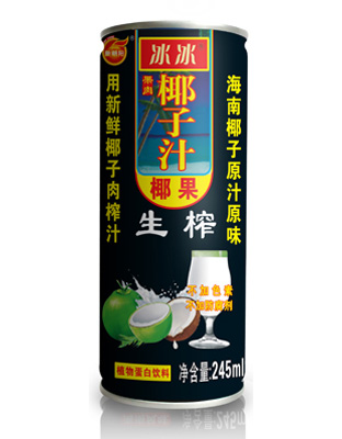 冰冰生榨果肉椰子汁245ml