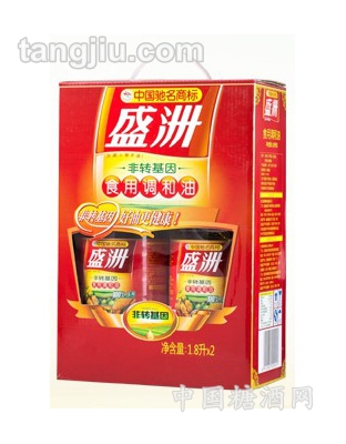 盛洲非轉基因食用調(diào)和油禮盒1800ml