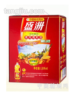 盛洲非轉基因食用調(diào)和油1800ml禮盒