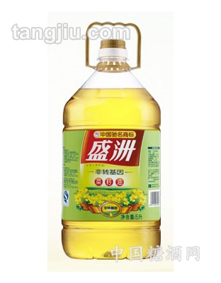 盛洲非轉(zhuǎn)基因菜籽油5L