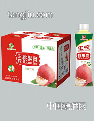 源農(nóng)生榨桃果肉500ml