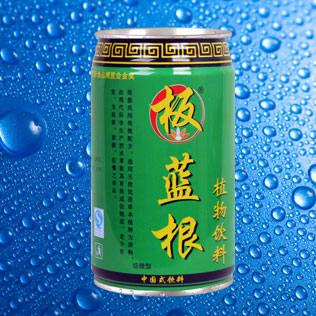 板藍根植物飲料-低糖綠罐