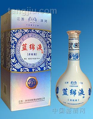 藍(lán)綿液青花瓷