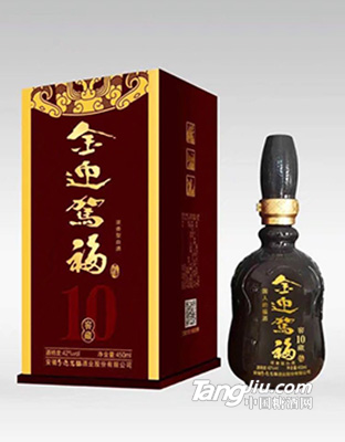 42°金迎賀福10年窖藏酒450ml