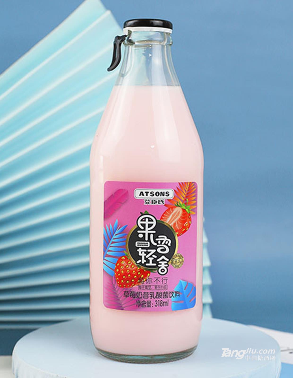 艾臣氏草莓奶昔乳酸菌飲料318ml