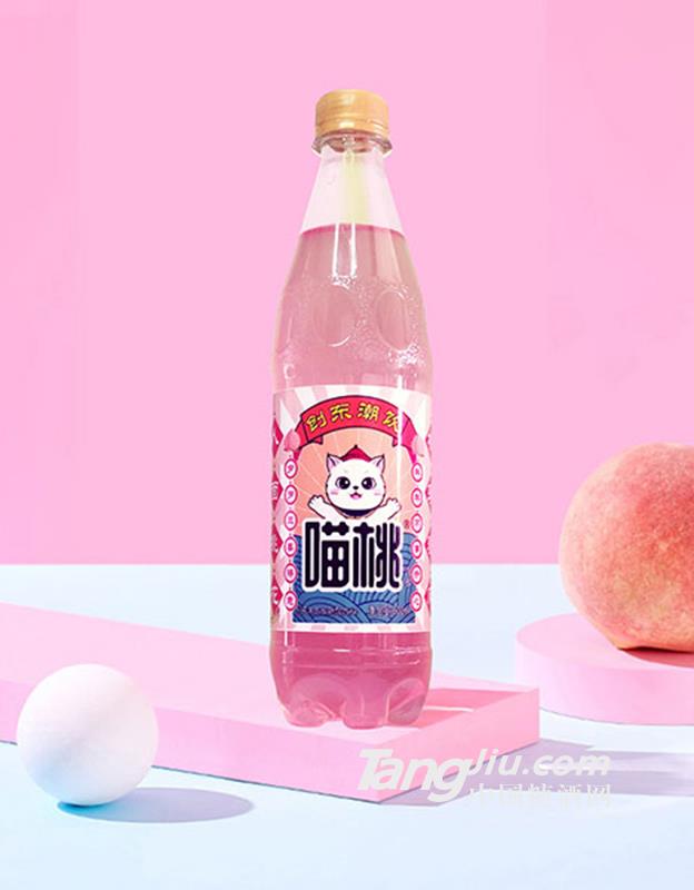 喵氣喵桃果汁汽水蜜桃味600ml