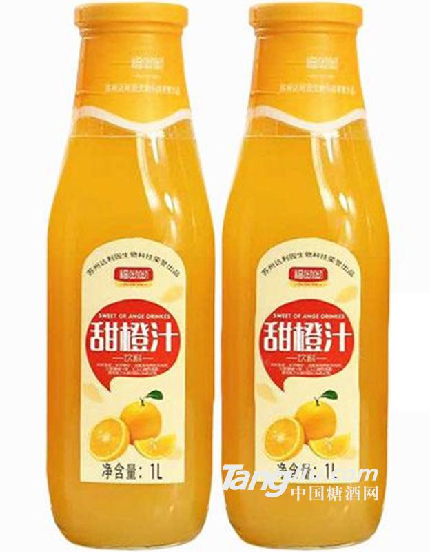 福呦呦甜橙汁果汁飲料1L