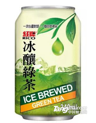 紅牌冰釀綠茶340ml