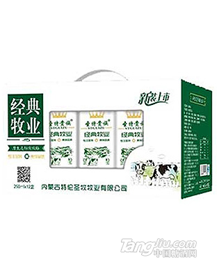 圣特新裝上市經(jīng)典牧業(yè)牛奶250ml