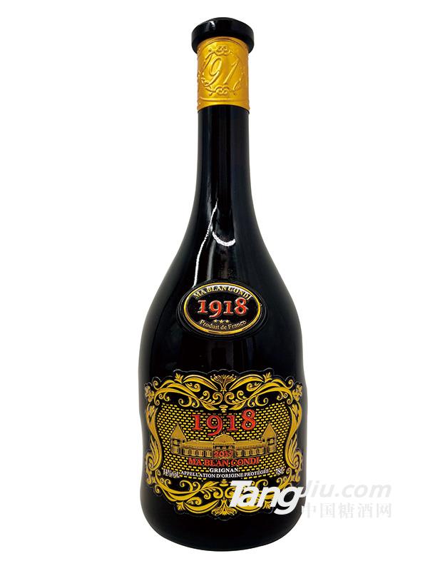 法國格里尼昂紅酒白馬康帝系列1918干紅葡萄酒-750ml-火熱代理