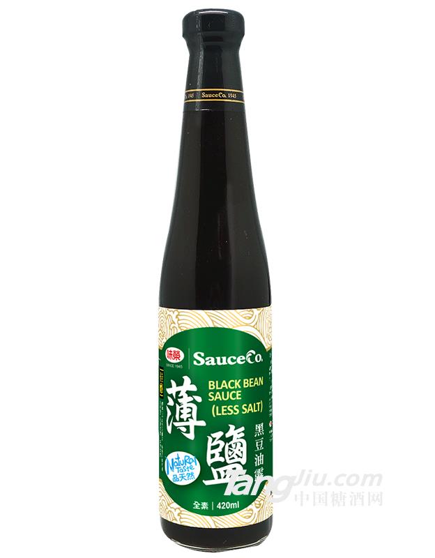 佳釀-薄鹽黑豆壺底蔭油露-420ml