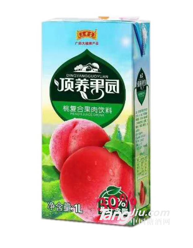 王老吉頂養(yǎng)果園桃復合果肉飲料1L