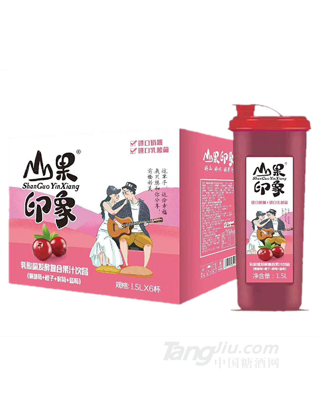 山果印象乳酸菌發(fā)酵復合果汁飲品1500mlx6