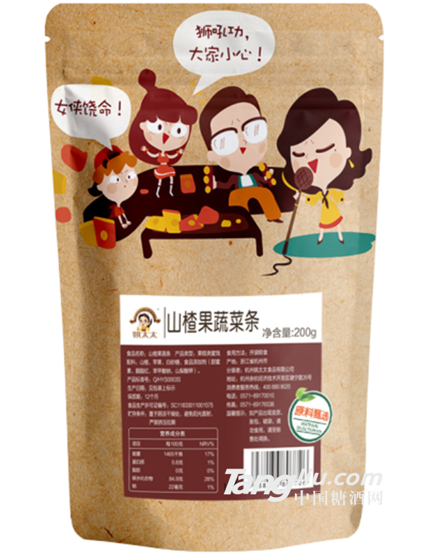 姚太太山楂果蔬菜條-200g