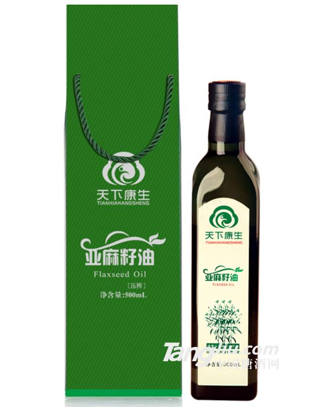 亞麻籽油方瓶手提盒裝500ml