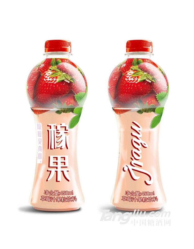 稼果草莓汁果粒飲料450ml