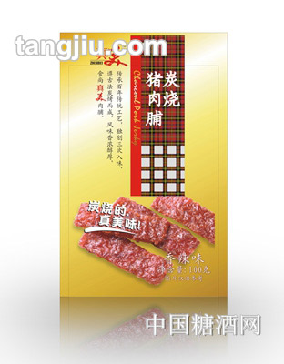 真美炭燒豬肉脯香辣味100g