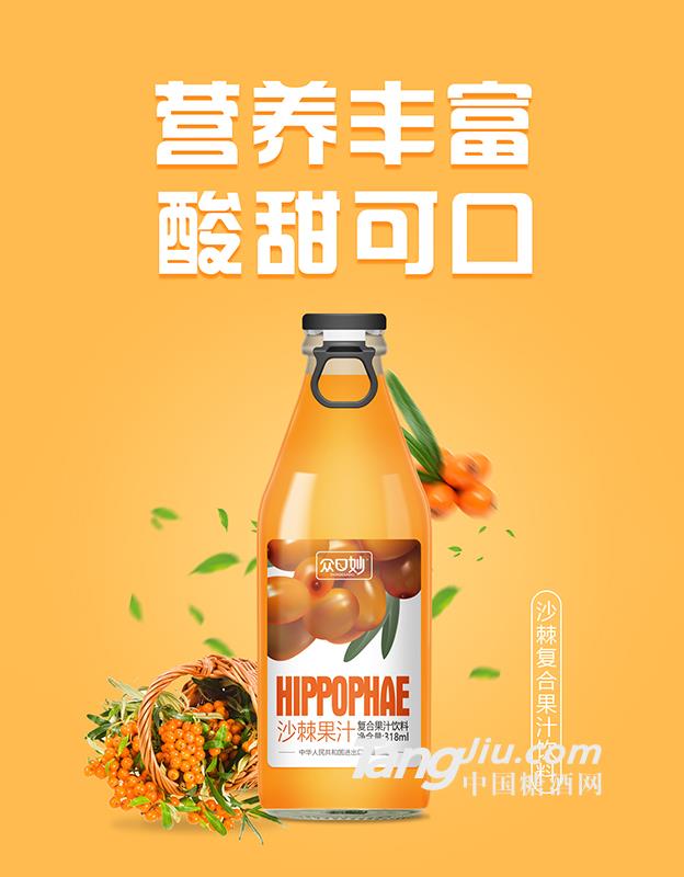 眾口妙·沙棘復(fù)合果汁飲料318ml