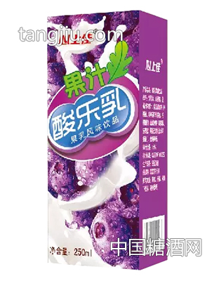 心上佳果汁酸樂(lè)乳葡萄味